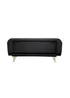 Aura Napoleonville Black Velvet/Brushed Gold Sofa Bed - One Size Image 5