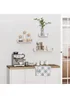 HOMCOM White U Shaped Shelf Set (60cm x 15cm x 10cm) - One Size Image 5