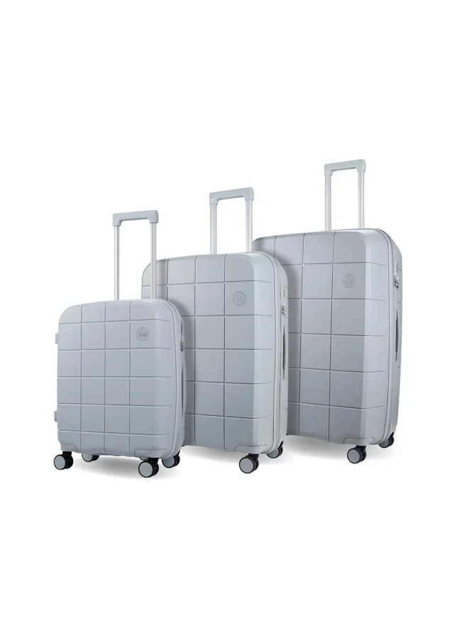 Rock Pixel Suitcase Grey