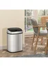 HOMCOM Chrome Sensor Dustbin Touchless Trash Can - One Size Image 1