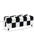 HOMCOM Velvet Storage Ottoman White (114cm x 47cm x 47cm) - One Size Image 3