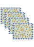 furn. Lemons Set Of 4 Table Placemats (46 x 36cm) - One Size Image 3