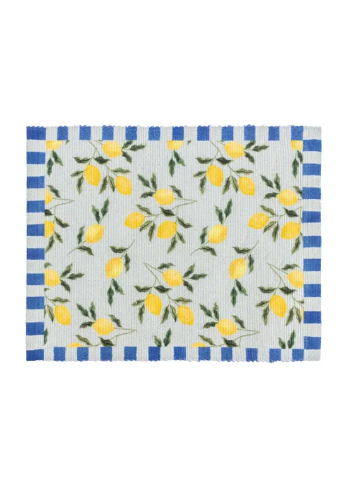 furn. Lemons Set Of 4 Table Placemats (46 x 36cm) - One Size Image 4