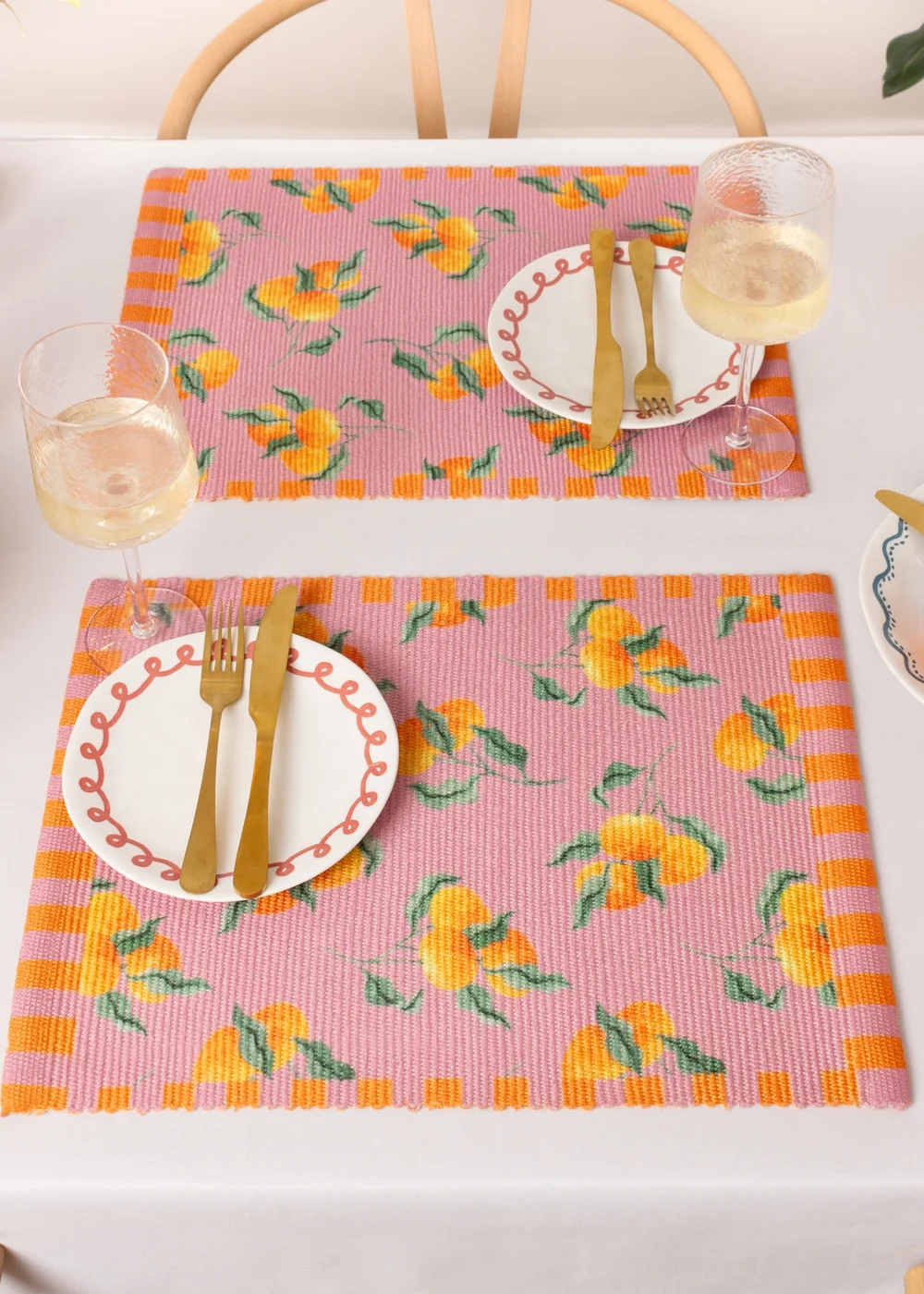 furn. Oranges Set Of 4 Table Placemats (46 x 36cm) - One Size Image 2