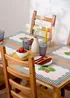 furn. Strawberry Stripes Set Of 4 Table Placemats (46 x 36cm) - One Size Image 1