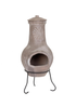 Charles Bentley Outdoor Medium Natural Clay Chiminea Patio Heater (80cm x 35cm) - One Size Image 2