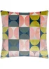 Paoletti Bardot Geometric Jacquard Filled Cushion (50 x 50 x 8cm) Pink/Avo Green - One Size Image 2