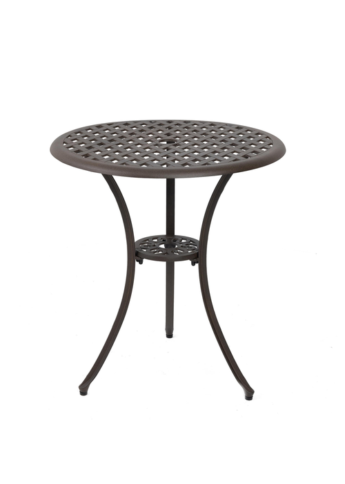 Charles Bentley Furniture Cast Aluminium Bistro Set Black Table & 2 Arm Chairs (3 Piece) - One Size Image 4