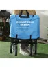 Outsunny Blue Folding Outdoor Storage Trolley Cart (90L) - One Size Image 4
