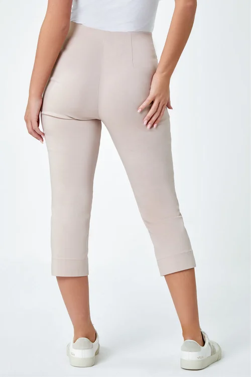 Roman Stone Petite Cropped Stretch Trouser - 12 Image 3