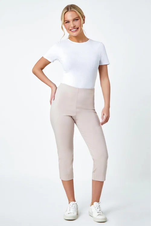Roman Stone Petite Cropped Stretch Trouser - 12 Image 2