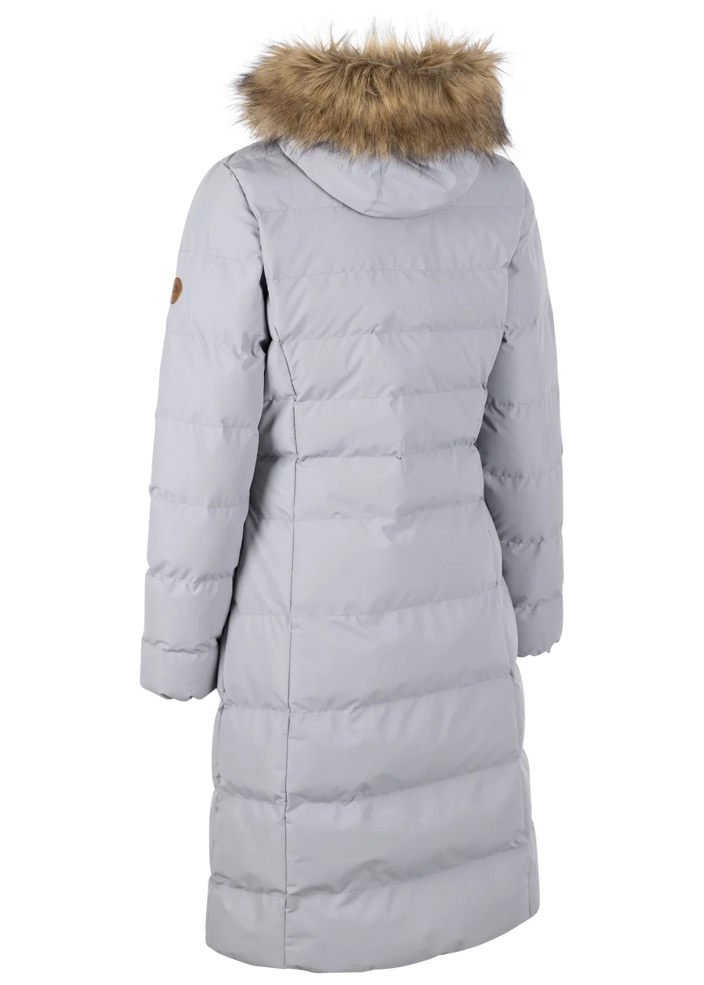 Trespass White Audrey Padded Long Jacket - L Image 2