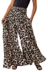 Roman Brown Animal Shirred Palazzo Stretch Trouser - One Size Image 2