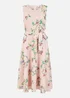 Yumi Blush Floral Print Midi Skater Dress - 16 Image 3