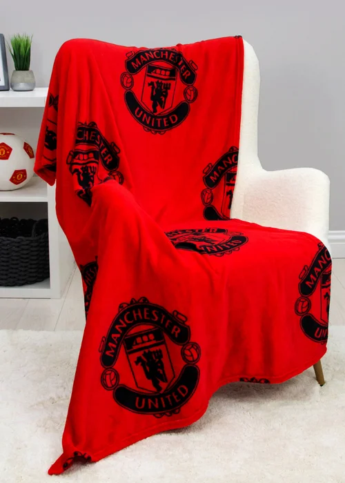 Manchester United FC Classic Fleece Throw (100 x 150cm) - 100 x 150 Image 1