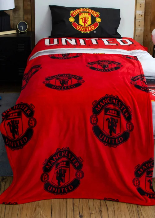 Manchester United FC Classic Fleece Throw (100 x 150cm) - 100 x 150 Image 3