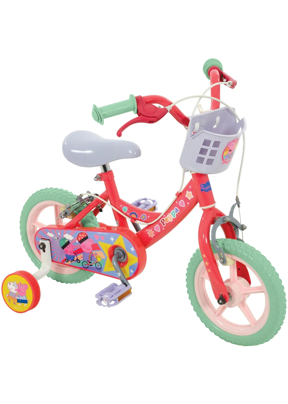 Peppa Pig Multi Colour My First 12" Bike - One Size Image 1