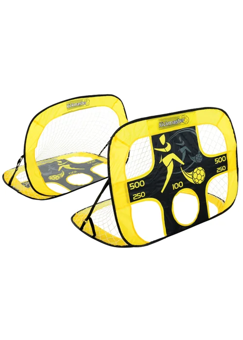 Kickmaster Multi Colour Quick Up Goal & Target Shot - One Size Image 1