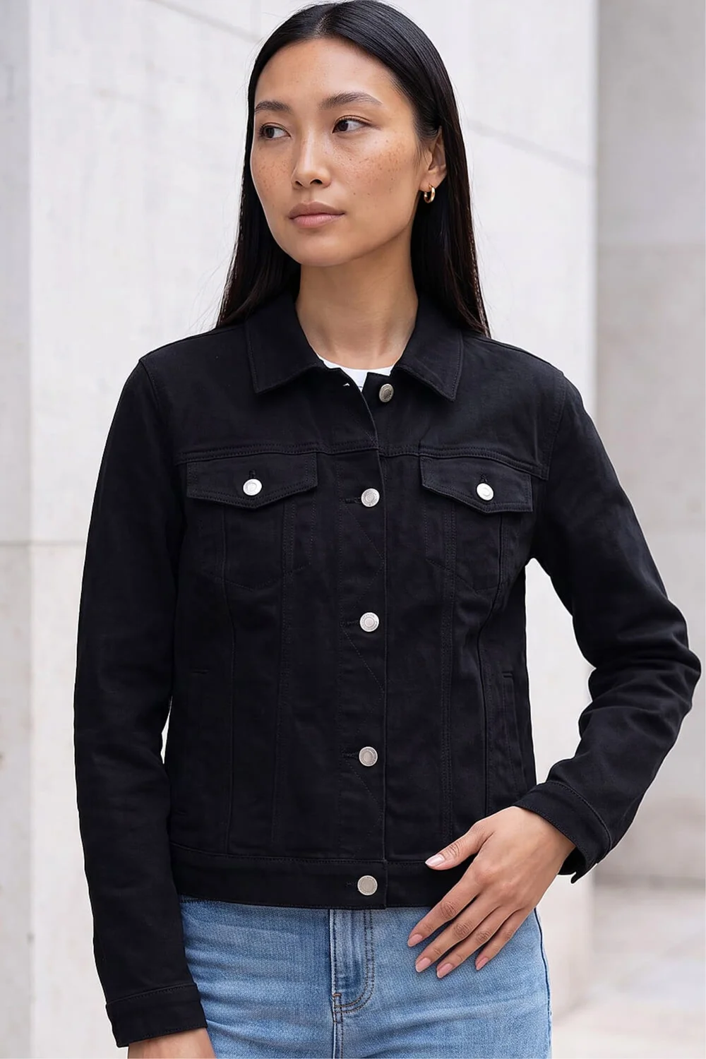 Roman Black Stretch Pocket Detail Jacket - 16 Image 3
