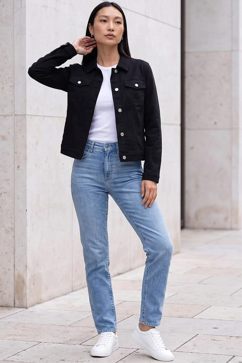 Roman Black Stretch Pocket Detail Jacket - 16 Image 2