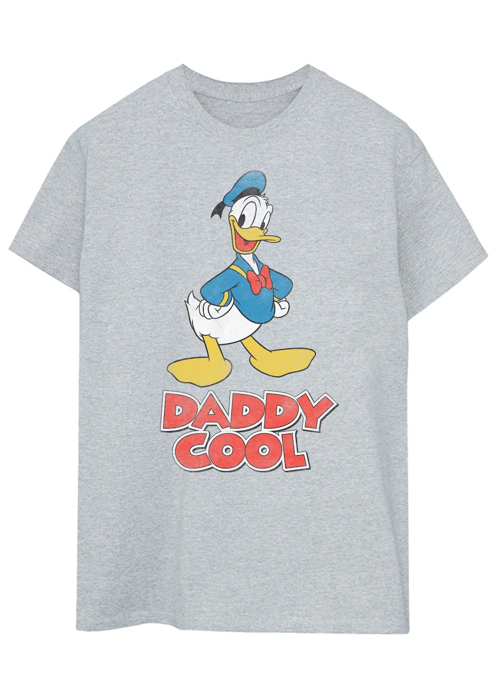 Disney Grey Donald Duck Daddy Cool Men Heather T-Shirt - Medium Image 1