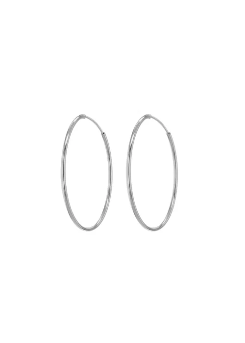 Golden Moments Sterling Silver Endless Hoops (20mm) - One Size Image 2