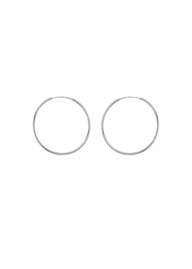 Golden Moments Sterling Silver Endless Hoops (20mm)