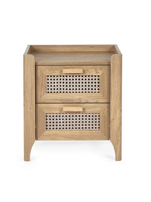 Julian Bowen Brown Sydney 2 Drawer Bedside (55 x 50 x 41cm) - No Size Image 4