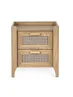 Julian Bowen Brown Sydney 2 Drawer Bedside (55 x 50 x 41cm) - No Size Image 4