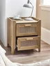 Julian Bowen Brown Sydney 2 Drawer Bedside (55 x 50 x 41cm) - No Size Image 1