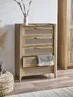 Julian Bowen Brown Sydney 5 Drawer Chest (120 x 80 x 41cm) - No Size Image 1