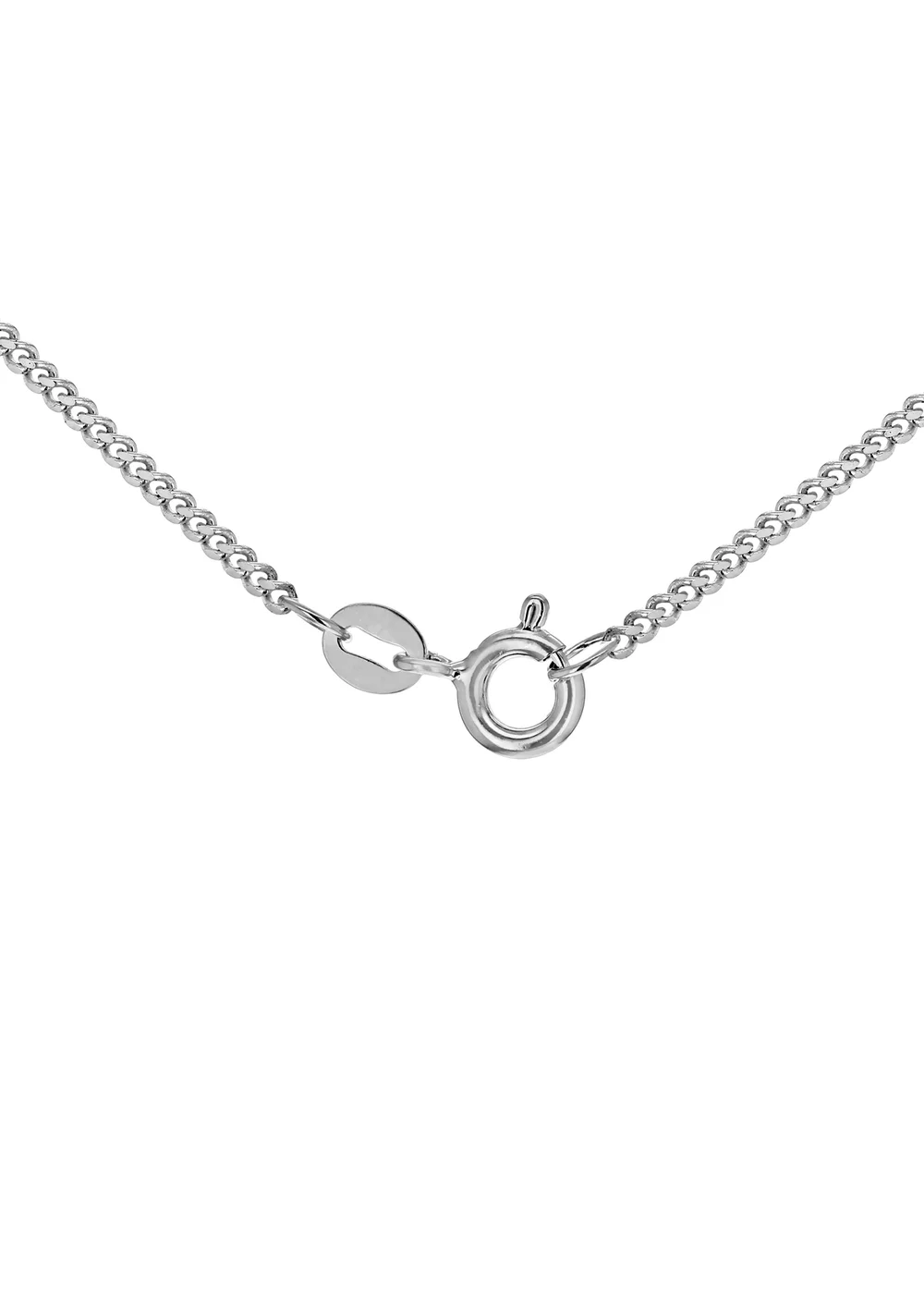 Golden Moments Sterling Silver White CZ Halo Heart Necklace - One Size Image 2