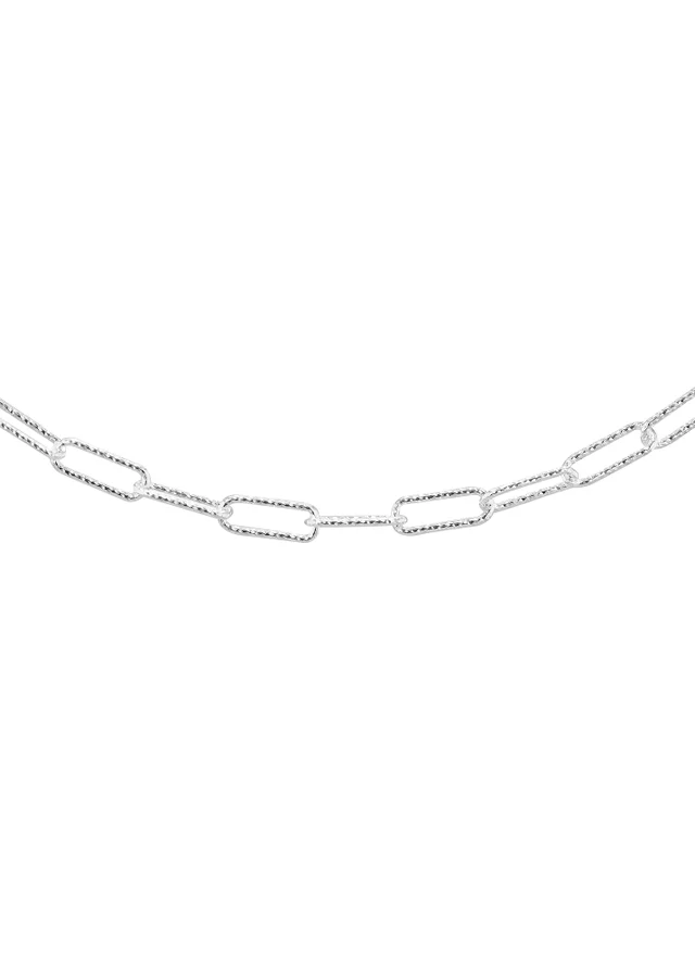 Golden Moments Sterling Silver Diamond Cut Thin Paper Chain