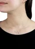 Golden Moments Sterling Silver Gemini Star Constellation Necklace - One Size Image 2