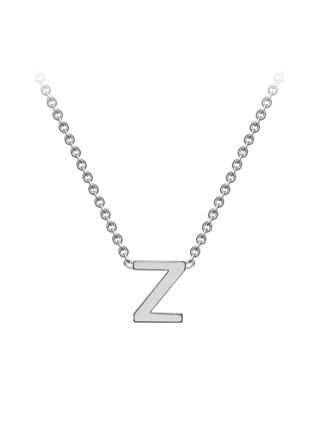 Golden Moments Sterling Silver 'Z' Initial Necklace