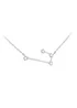 Golden Moments Sterling Silver Aries Star Constellation Necklace - One Size Image 1