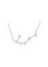 Golden Moments Sterling Silver Cancer Star Constellation Necklace - One Size Image 1