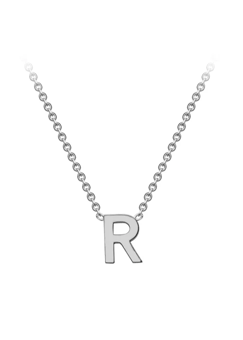 Golden Moments Sterling Silver 'R' Initial Necklace - R Image 1