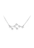 Golden Moments Sterling Silver Leo Star Constellation Necklace - One Size Image 1