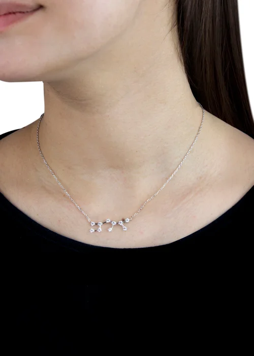 Golden Moments Sterling Silver Sagittarius Star Constellation Necklace - One Size Image 2