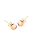 Golden Moments Sterling Silver Rose Gold Plated Ball Studs (8mm) - One Size Image 2