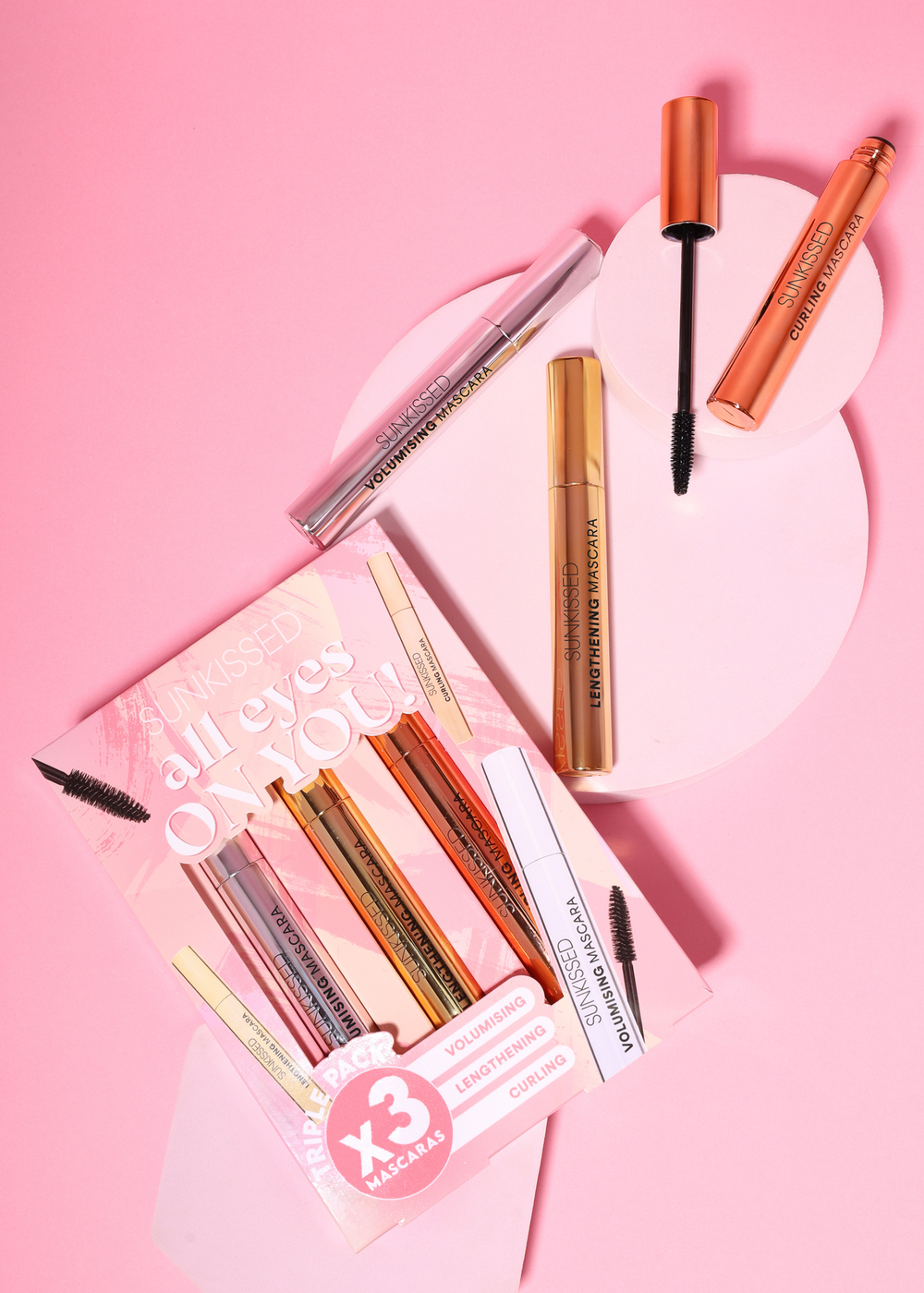 Sunkissed All Eyes On You Black Mascara 3 Piece Gift Set - One Size Image 1