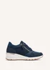 Linzi Luca Navy Wedge Trainer - Size 7 Image 2