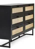 Julian Bowen Padstow 6 Drawer Chest in Black (75 x 120 x 40cm) - One Size Image 3