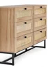 Julian Bowen Padstow 6 Drawer Chest in Brown (75 x 120 x 40cm) - One Size Image 3