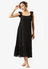 Gini London Black Ruffle Short Sleeve Maxi Dress - 12 Image 1