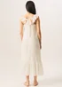 Gini London White Ruffle Short Sleeve Maxi Dress - 14 Image 2