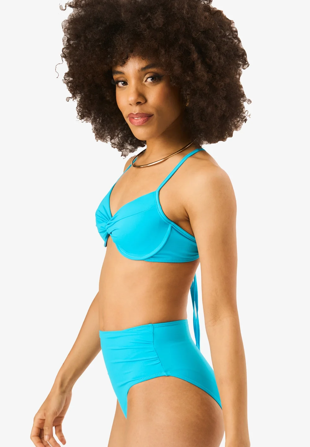 Gini London Teal Bikini Top - 10 Image 4