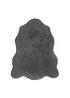 Homemaker Dark Grey Luxury Fur Single Rug - 70 X 90 Image 1