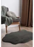 Homemaker Dark Grey Luxury Fur Single Rug - 70 X 90 Image 4